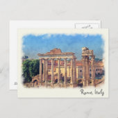 forum romain ruines carte postale (Devant / Derrière)