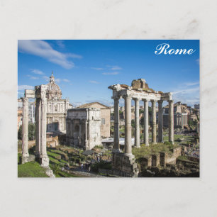 Forum Ruins Rome Italië Reisfoto Briefkaart