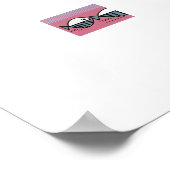 Forward and Backward – Minimal Fish Pattern Poster (Coin)