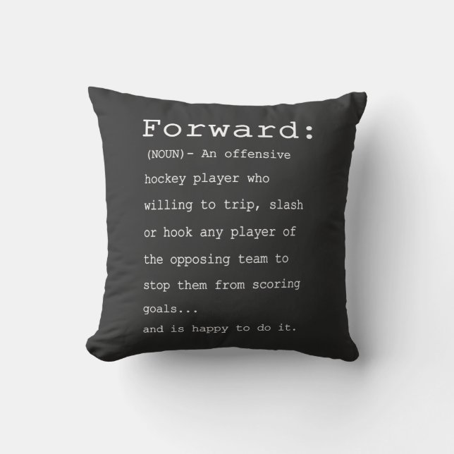 Forward Hockey Definition Kussen (Voorkant)