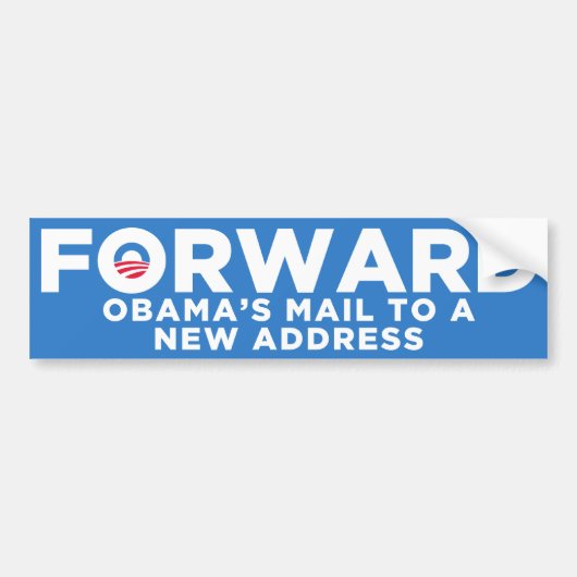 FORWARD Obama Bumpersticker (Voorkant)
