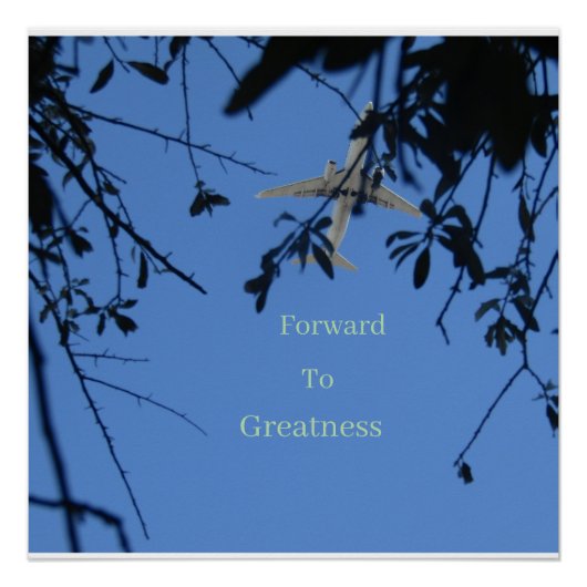 Forward to Greatness Glossy Poster Perfect Poster (Voorkant)