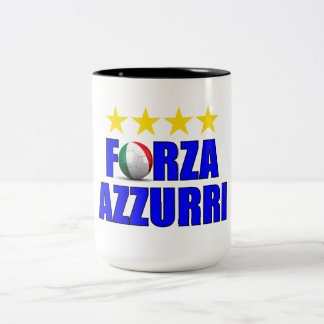 Forza Azzurri 4 Time World Soccer Champions Tweekleurige Koffiemok
