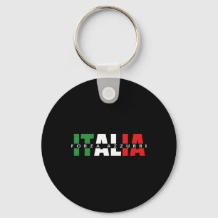Forza Azzurri Italia Voetbal Vriendschappelijk Dee Sleutelhanger
