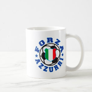 Forza Azzurri Kids Italiaans Voetbal T-shirt Koffiemok