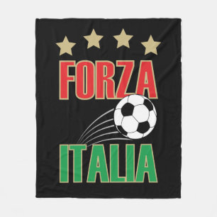 Forza Italia Italië Football voetbal Fleece Deken