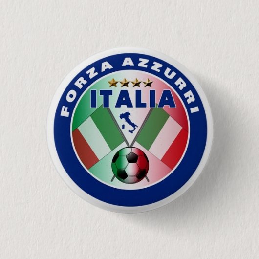 Forza Italia - Wereldbeker 2010 Ronde Button 3,2 Cm (Voorkant)