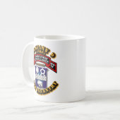 FOS - Co D - 17e infanterie - LRRP.png Mug de café (Devant gauche)
