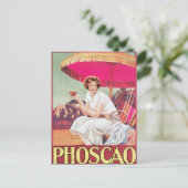 Foscao chocolade Drink en kunst Briefkaart (Staand voorkant)