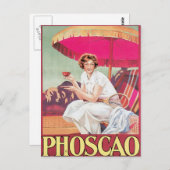 Foscao chocolade Drink en kunst Briefkaart (Voorkant / Achterkant)