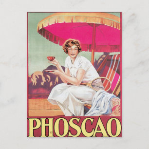 Foscao  chocolade Drink en kunst Briefkaart