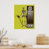Fossiele brandstoffen poster (Keuken)