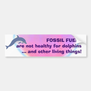 Fossiele brandstoffen zijn niet gezond bumperstick bumpersticker