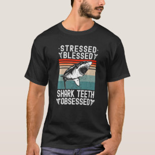 Fossiele jacht Gedrukte haaienschaafjes T-shirt