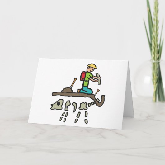 Fossiele jacht kaart (Voorkant)