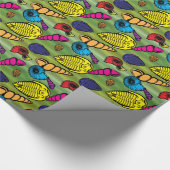 Fossiele lagen cadeaupapier (Hoek)