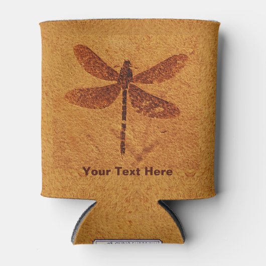 fossiele libel blikjeskoeler (Voorkant)