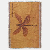 fossiele libel deken (Voorkant Verticaal)