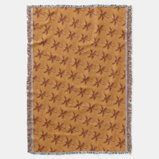 fossiele libel deken (Voorkant Verticaal)