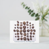 Fossiele zaden briefkaart (Staand voorkant)