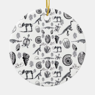 Fossielen Keramisch Ornament