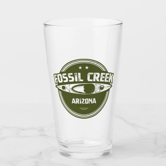 Fossil Creek Arizona Kayaking Glas (Voorkant)
