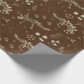 Fossil Digging Dinosaur Brown and beige Cadeaupapier (Hoek)