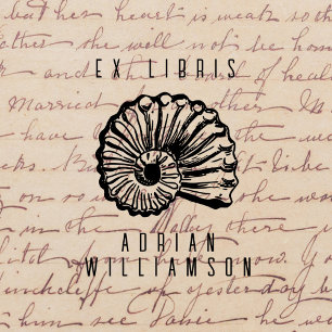 Fossil EX LIBRIS Custom Name Library Rubberstempel