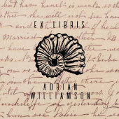  Fossil EX LIBRIS Custom Name Library Rubberstempel