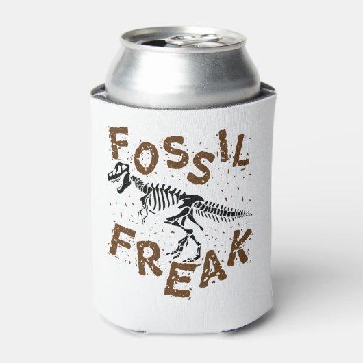 Fossil Freak Paleontology Dinosaur Botten Blikjeskoeler (Blikje Voorkant)