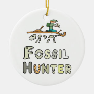 Fossil Hunter Keramisch Ornament
