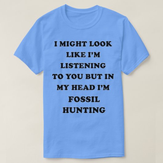 Fossil Hunting Birthday kerstcadeauPresent 1 T-shirt (Design voorkant)