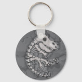 Fossil in gesteente sleutelhanger (Voorkant)