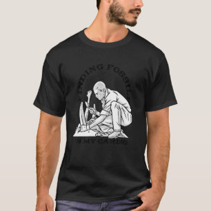 Fossil Line Paleontology Archeology Occuped Sc T-shirt