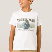 Fossil Man Paleontoloog T-shirt (Voorkant)