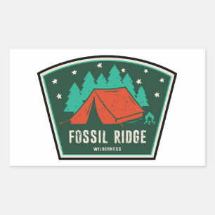 Fossil Ridge Wilderness Colorado Camping Rechthoekige Sticker