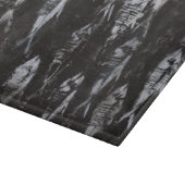 Fossil White Fish op zwarte achtergrond Snijplank (Hoek)