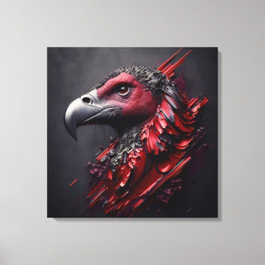 Fossilized Majesty - Een ander meesterwerk van AI Canvas Afdruk (Voorkant)