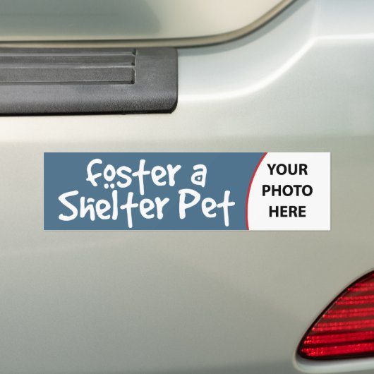 Foster a Shelter Pet Bumpersticker (Op auto)
