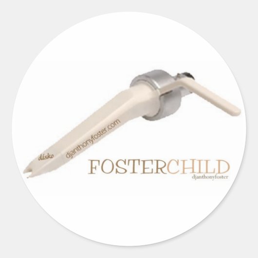 Foster Child sticker Cream (Voorkant)
