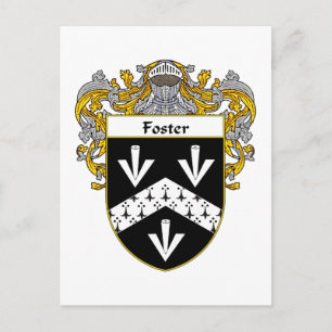 Foster Coat of Arms (gemanteld) Briefkaart