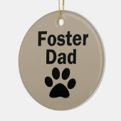 Foster Dad Keramisch Ornament (Links)