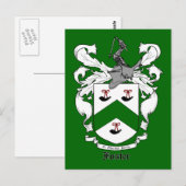 Foster Family Crest Briefkaart (Voorkant / Achterkant)