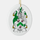 Foster Family Crest Keramisch Ornament (Rechts)