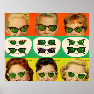 Foster Grant ad 1950 Poster