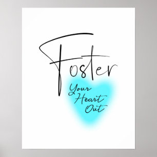 Foster je hart uit Poster