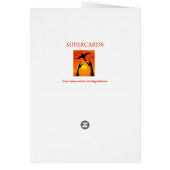 Foster Pap Abstract Design Blue Birthday Card (Achterkant)