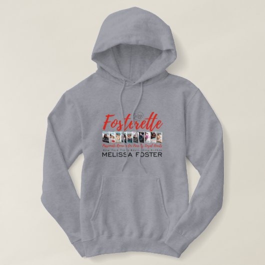 Fosterette Grey Hoodie (Design voorkant)