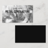 Foted Metal Texture Photo Visitekaartje (Voorkant / Achterkant)