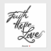 FOTH HOPE LOVE autocollant (Feuille)